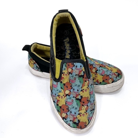 GROUND UP POKEMON Slip-On Canvas Sneaker Size 3 - Picture 1 of 12